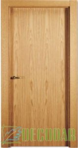 puertas instaladas de roble